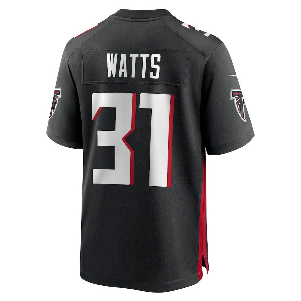 Xavier Watts Atlanta Falcons Team Game Jersey - Black - Nike