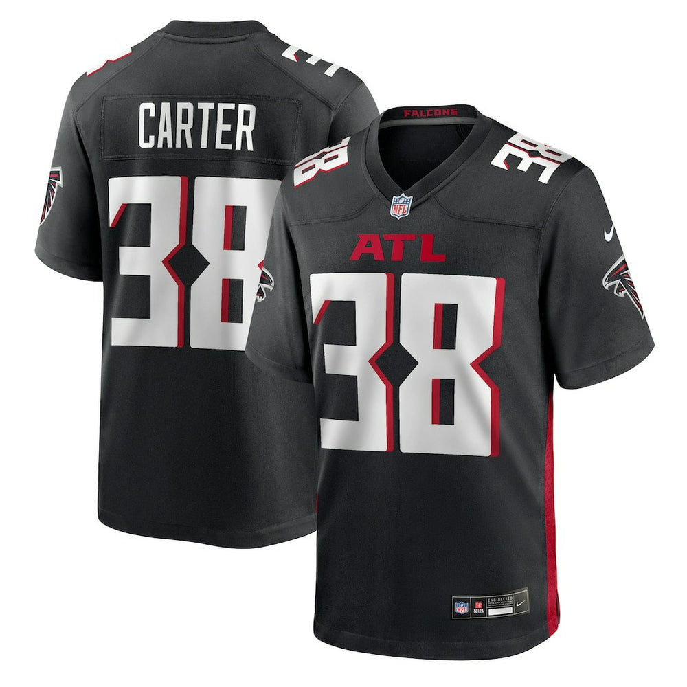 Nathan Carter Atlanta Falcons Team Game Jersey - Black - Nike