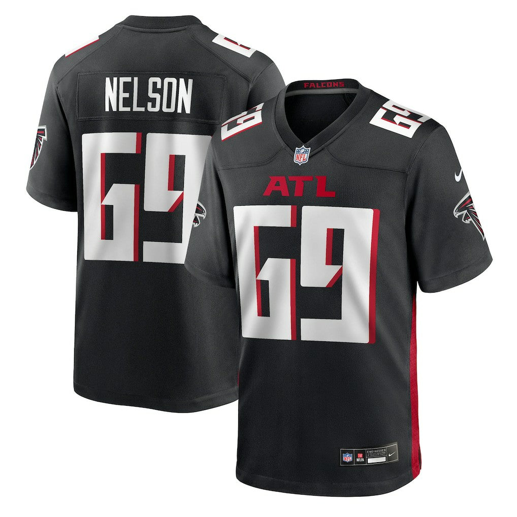 Jack Nelson Atlanta Falcons Team Game Jersey - Black - Nike