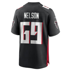 Jack Nelson Atlanta Falcons Team Game Jersey - Black - Nike