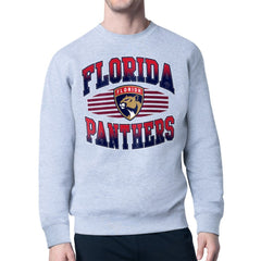 Florida Panthers Starter Team Grit Graphic Fleece Pullover Sweatshirt - Gray | NHL discount