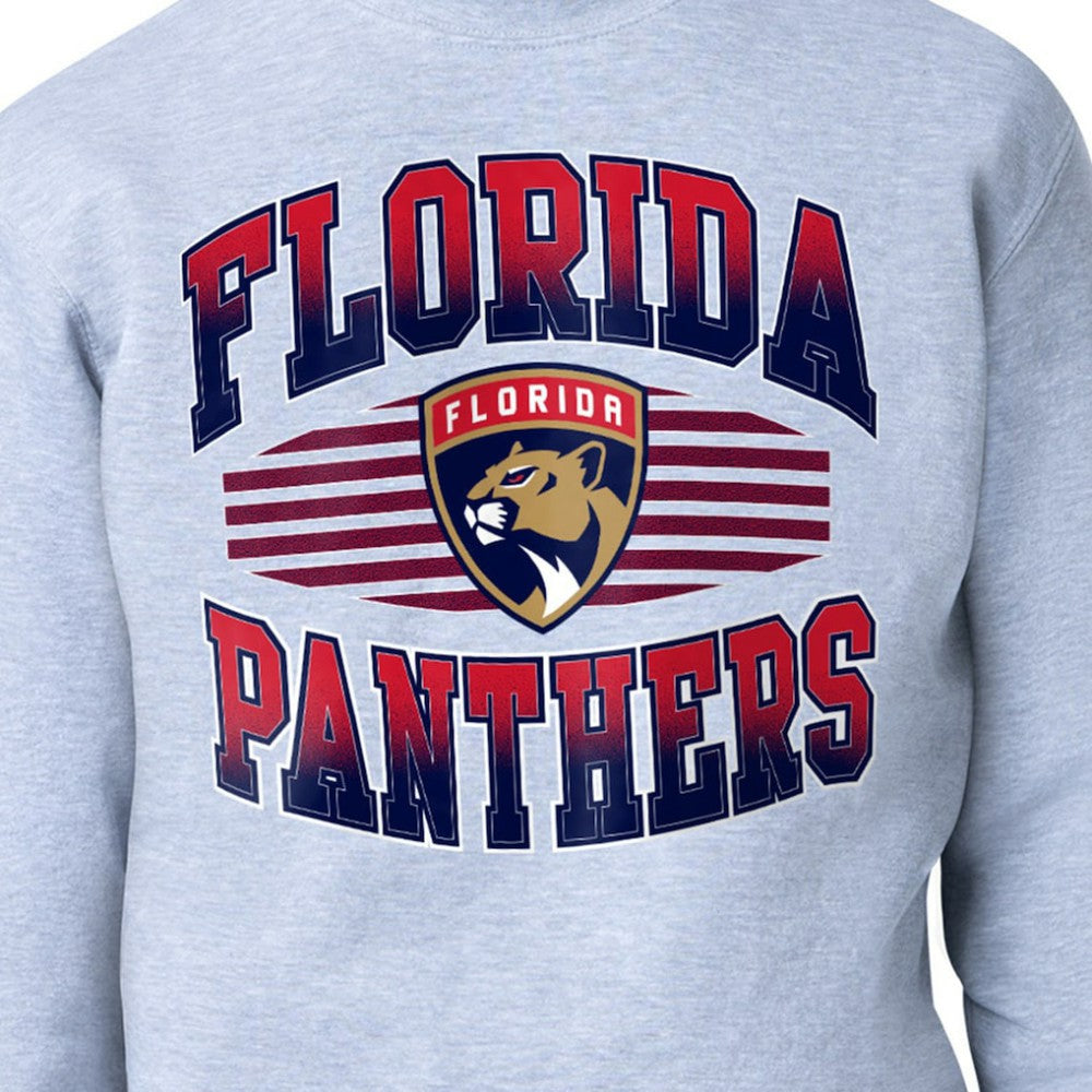 Florida Panthers Starter Team Grit Graphic Fleece Pullover Sweatshirt - Gray | NHL discount