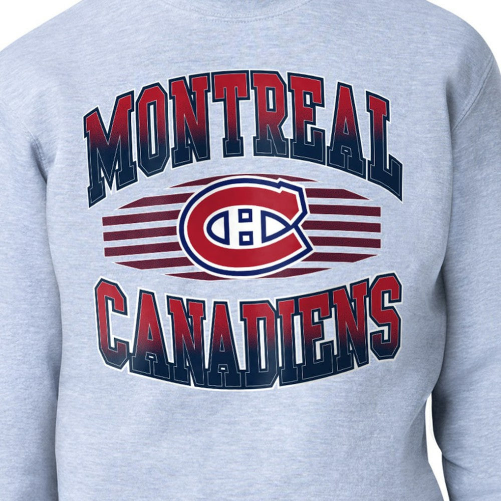 Montreal Canadiens Starter Team Grit Graphic Fleece Pullover Sweatshirt - Gray | NHL near me