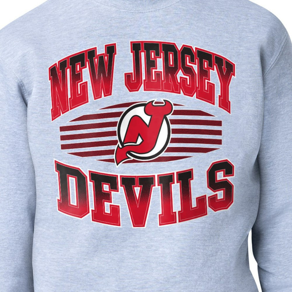 New Jersey Devils Starter Team Grit Graphic Fleece Pullover Sweatshirt - Gray | NHL on sale