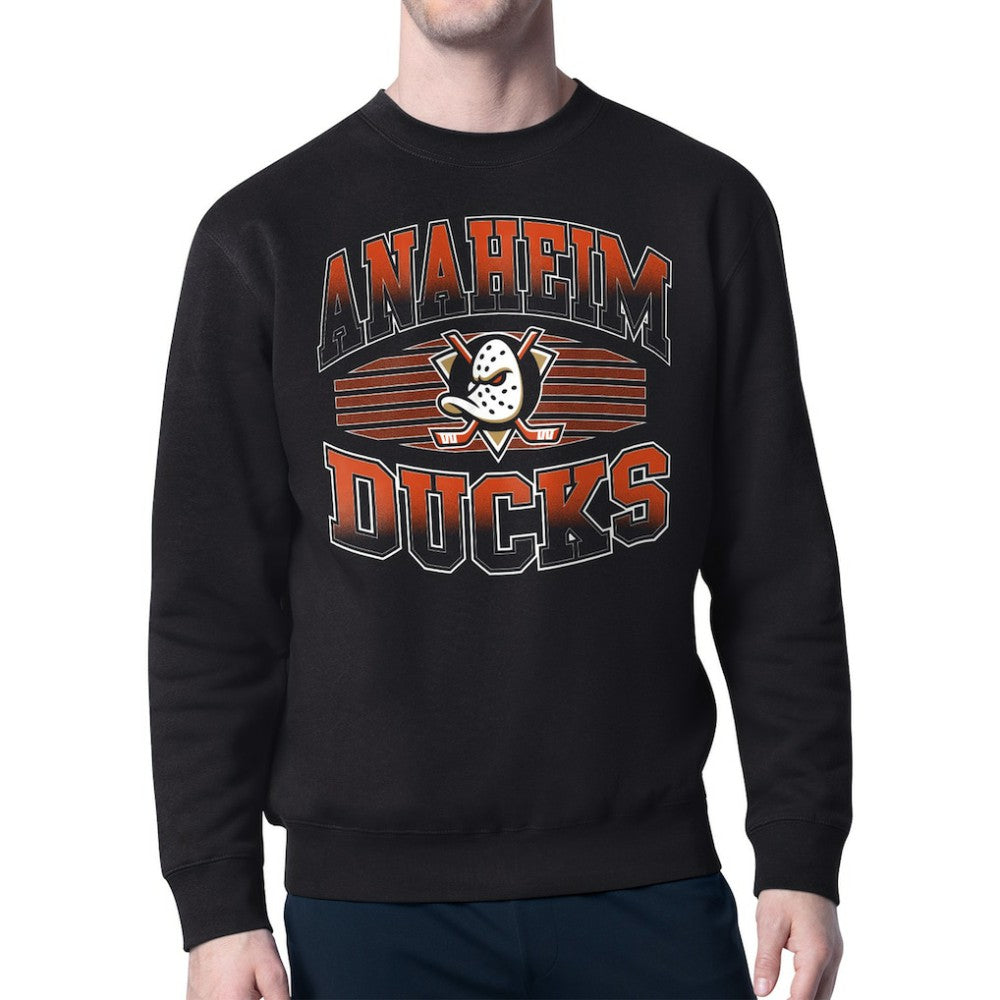 Anaheim Ducks Starter Team Grit Graphic Fleece Pullover Sweatshirt - Black | NHL on sale