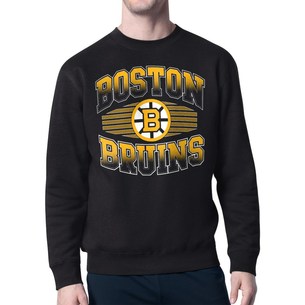 Boston Bruins Starter Team Grit Graphic Fleece Pullover Sweatshirt - Black | NHL online