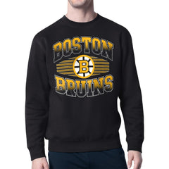 Boston Bruins Starter Team Grit Graphic Fleece Pullover Sweatshirt - Black | NHL online