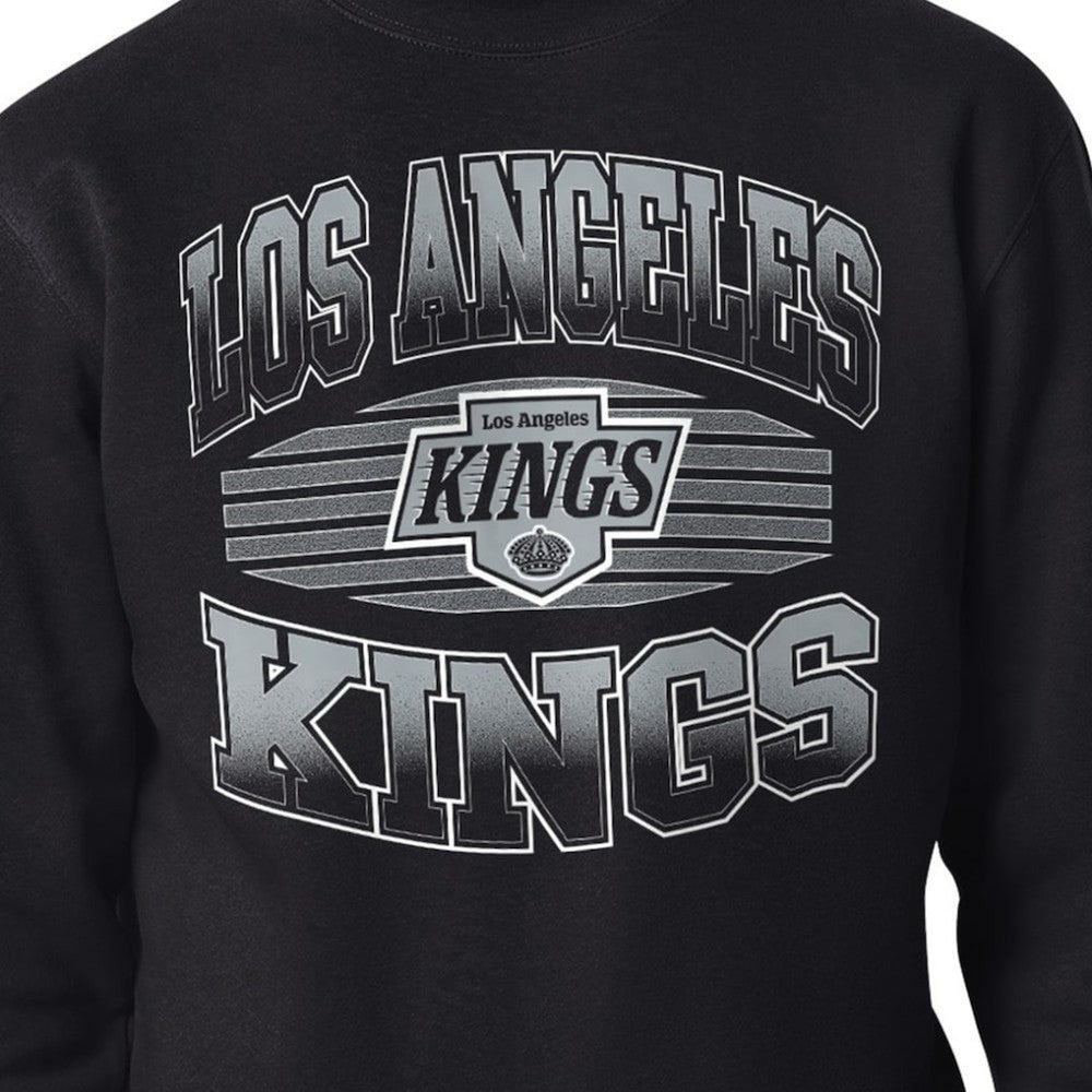 Los Angeles Kings Starter Team Grit Graphic Fleece Pullover Sweatshirt - Black | NHL Clearance