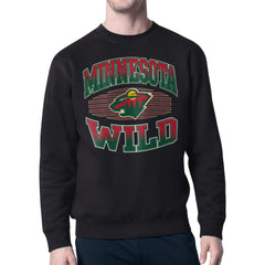 Minnesota Wild Starter Team Grit Graphic Fleece Pullover Sweatshirt - Black | NHL online