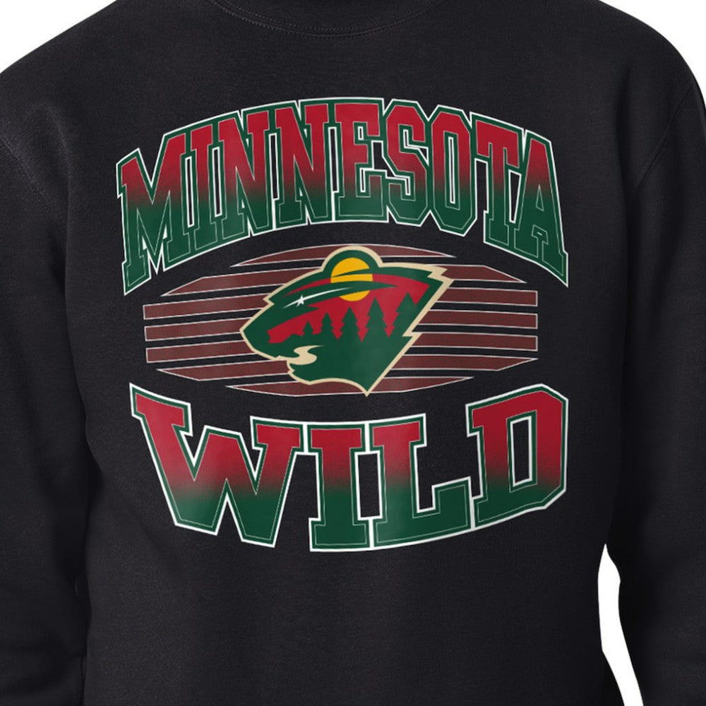 Minnesota Wild Starter Team Grit Graphic Fleece Pullover Sweatshirt - Black | NHL online