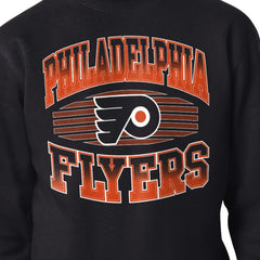 Philadelphia Flyers Starter Team Grit Graphic Fleece Pullover Sweatshirt - Black | NHL Clearance