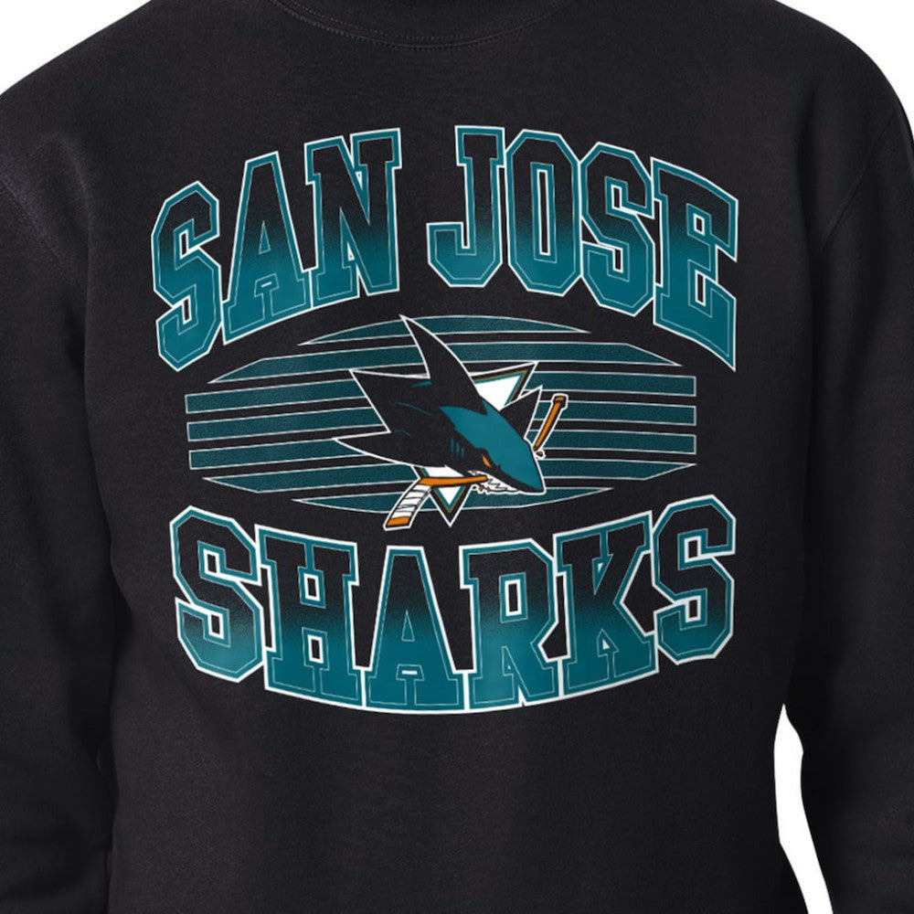 San Jose Sharks Starter Team Grit Graphic Fleece Pullover Sweatshirt - Black | NHL online