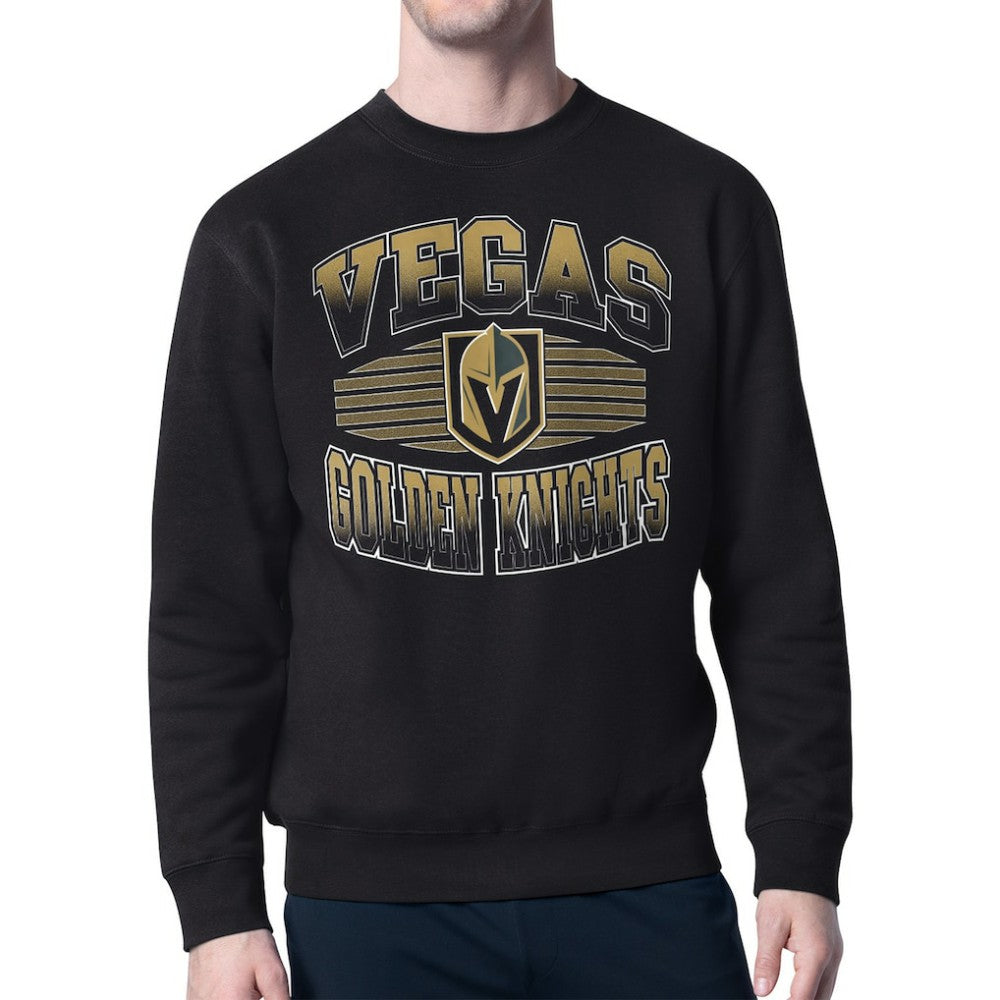 Vegas Golden Knights Starter Team Grit Graphic Fleece Pullover Sweatshirt - Black | NHL near me