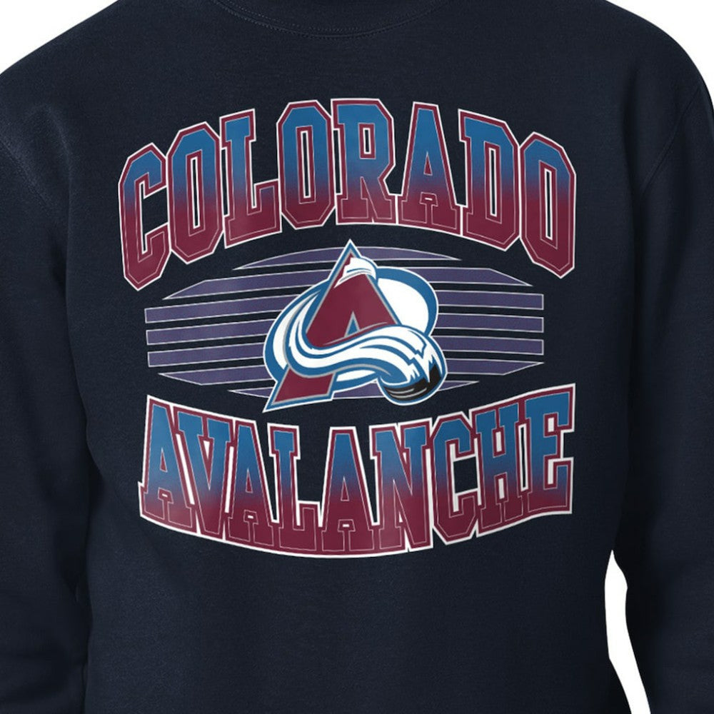 Colorado Avalanche Starter Team Grit Graphic Fleece Pullover Sweatshirt - Navy | NHL Lifestyle