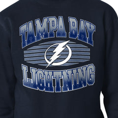 Tampa Bay Lightning Starter Team Grit Graphic Fleece Pullover Sweatshirt - Navy | NHL Clearance