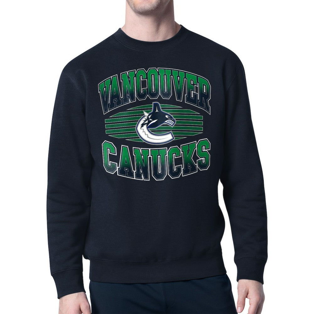 Vancouver Canucks Starter Team Grit Graphic Fleece Pullover Sweatshirt - Navy | NHL discount