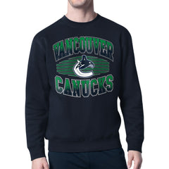 Vancouver Canucks Starter Team Grit Graphic Fleece Pullover Sweatshirt - Navy | NHL discount