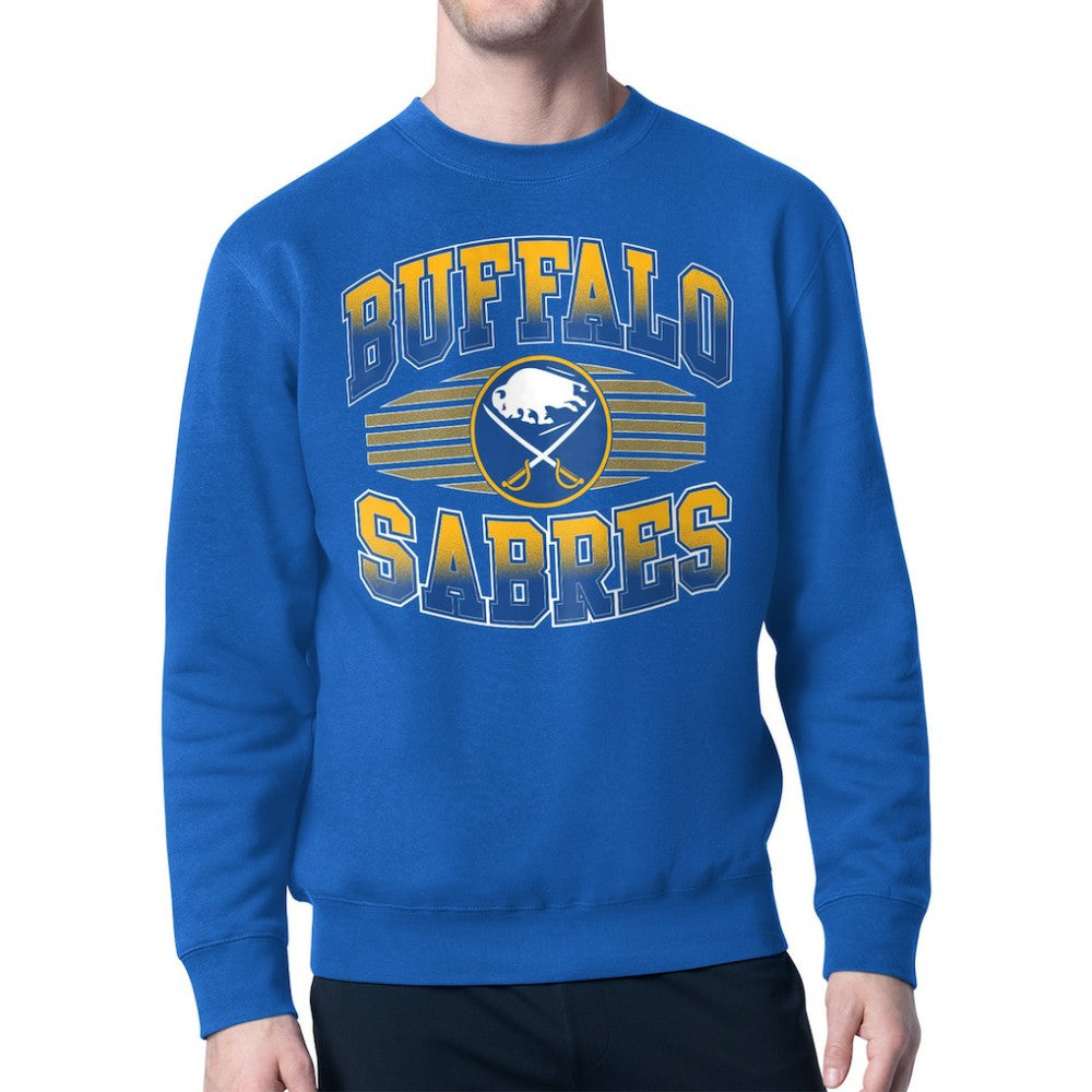 Buffalo Sabres Starter Team Grit Graphic Fleece Pullover Sweatshirt - Royal | NHL on sale