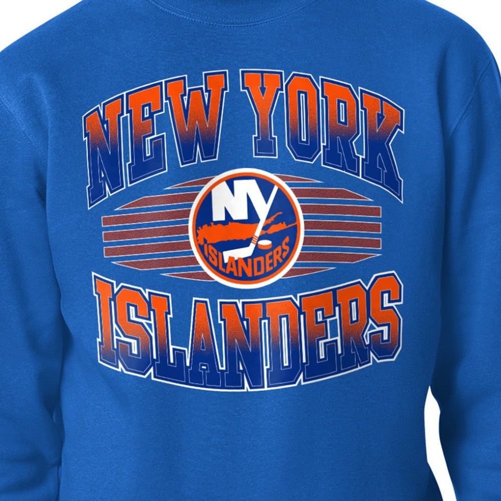 New York Islanders Starter Team Grit Graphic Fleece Pullover Sweatshirt - Royal | NHL Clearance