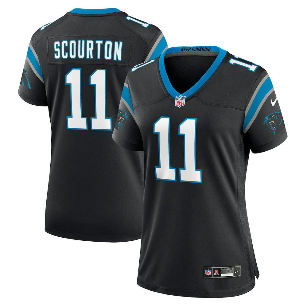 Nic Scourton Carolina Panthers Women's Team Game Jersey - Black - Nike