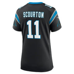 Nic Scourton Carolina Panthers Women's Team Game Jersey - Black - Nike