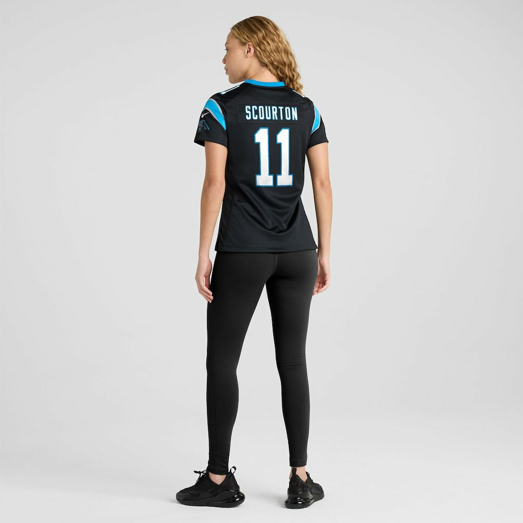 Nic Scourton Carolina Panthers Women's Team Game Jersey - Black - Nike