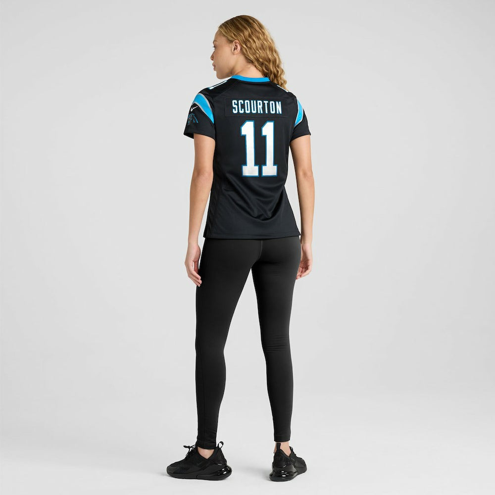 Nic Scourton Carolina Panthers Women's Team Game Jersey - Black - Nike