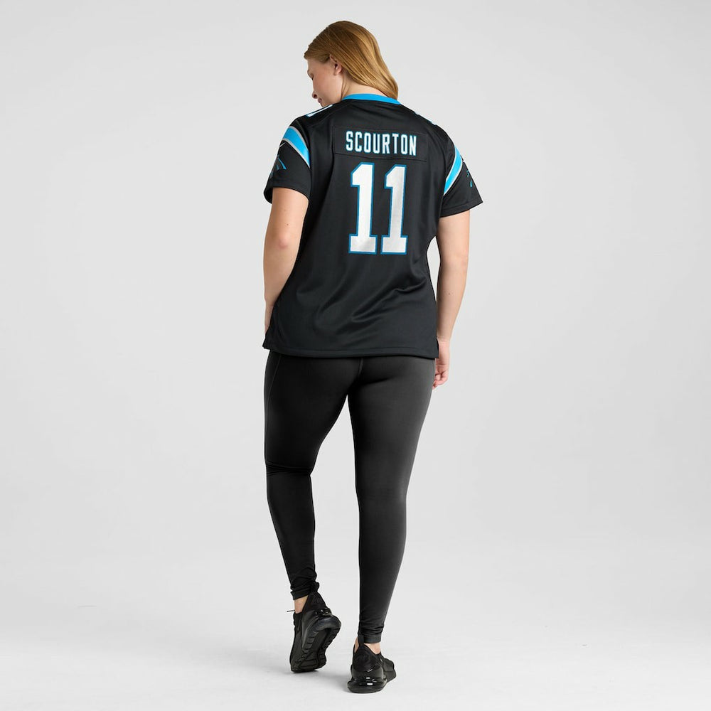 Nic Scourton Carolina Panthers Women's Team Game Jersey - Black - Nike