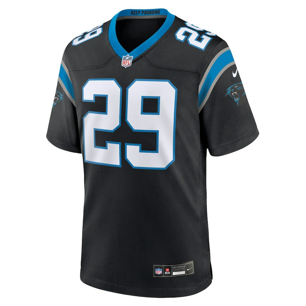 Akayleb Evans Carolina Panthers Team Game Jersey - Black - Nike
