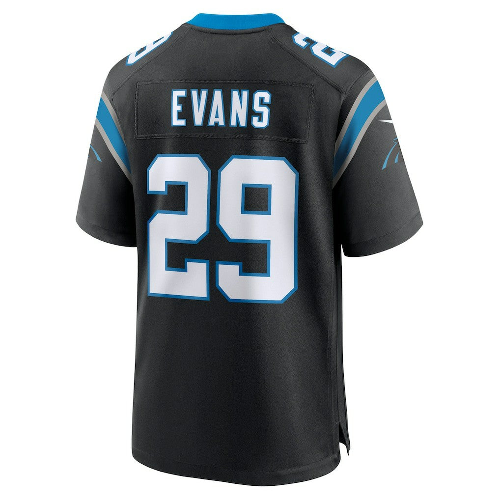 Akayleb Evans Carolina Panthers Team Game Jersey - Black - Nike