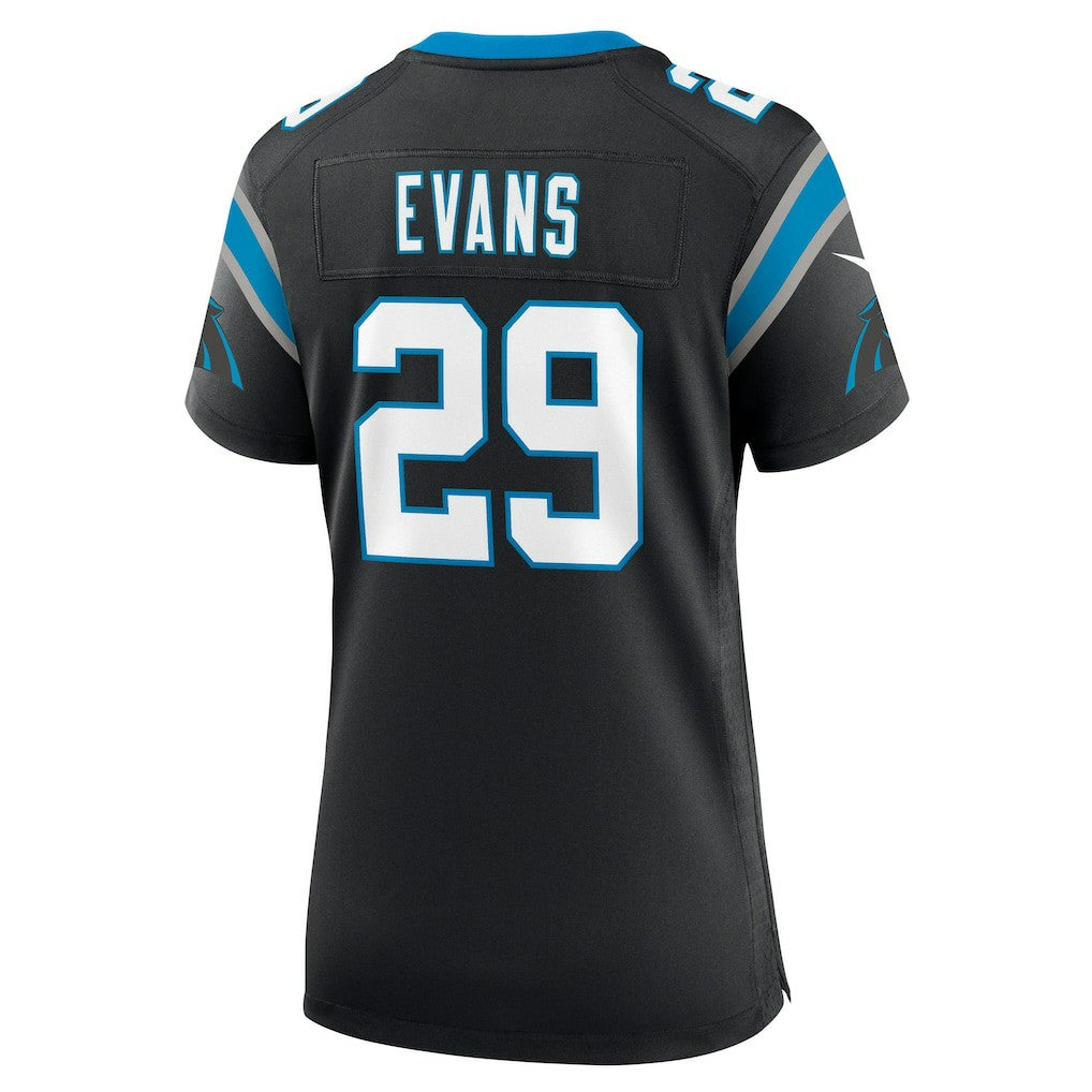 Akayleb Evans Carolina Panthers Women's Team Game Jersey - Black - Nike