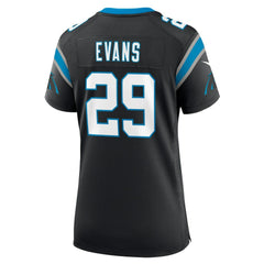 Akayleb Evans Carolina Panthers Women's Team Game Jersey - Black - Nike