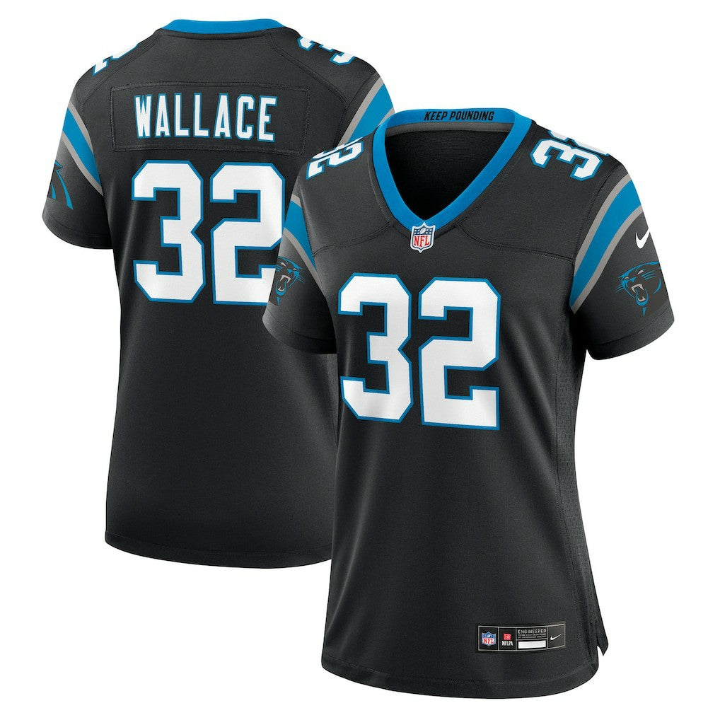 Trevin Wallace Carolina Panthers Women's Team Game Jersey - Black - Nike