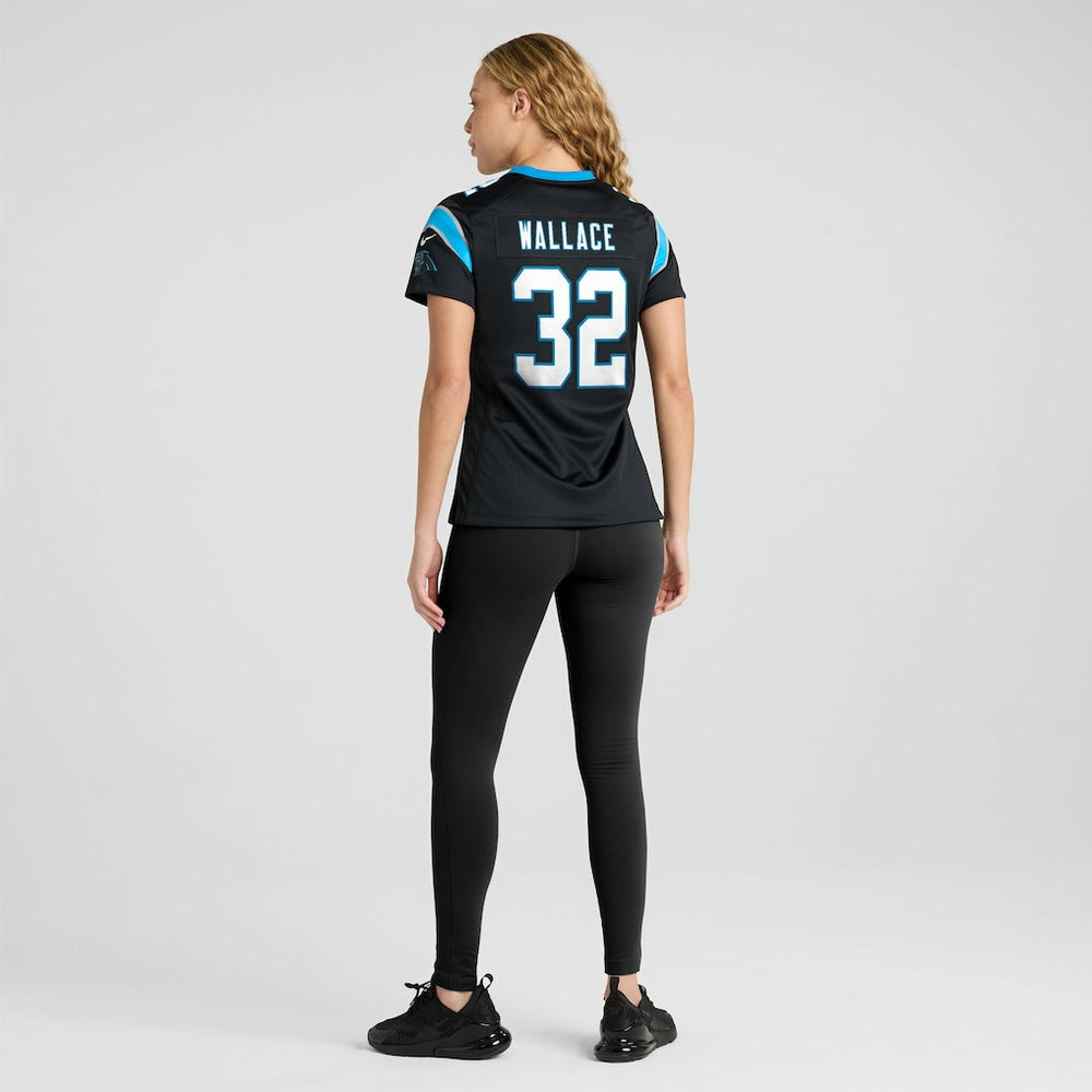 Trevin Wallace Carolina Panthers Women's Team Game Jersey - Black - Nike