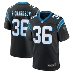 Demani Richardson Carolina Panthers Team Game Jersey - Black - Nike