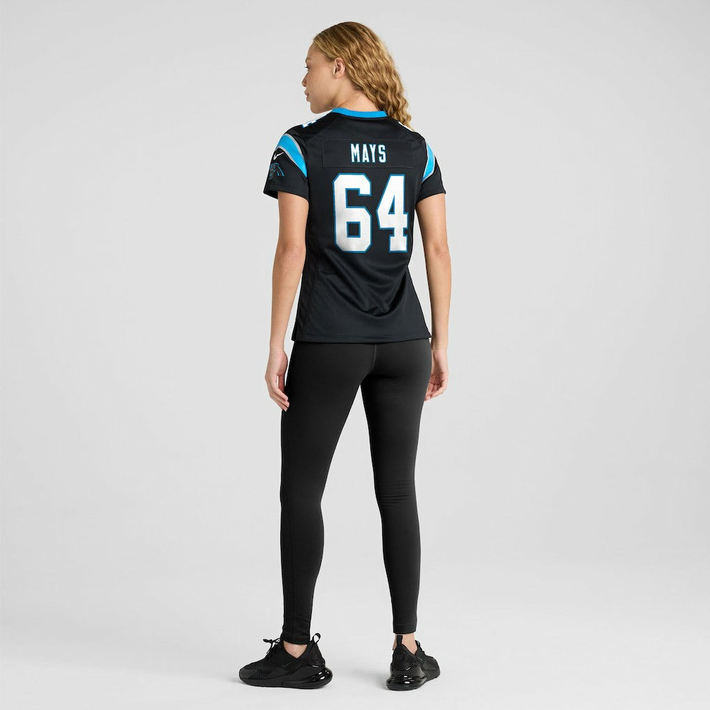 Cade Mays Carolina Panthers Women's Team Game Jersey - Black - Nike