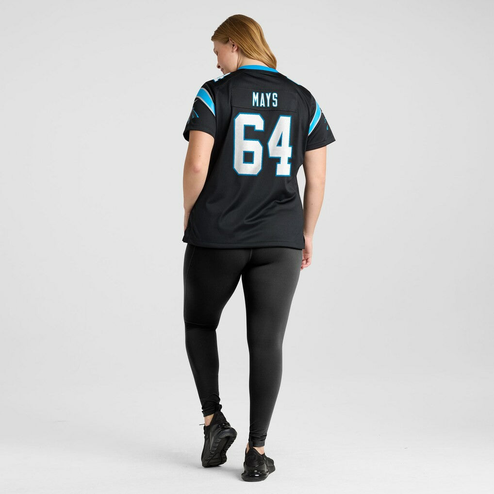 Cade Mays Carolina Panthers Women's Team Game Jersey - Black - Nike