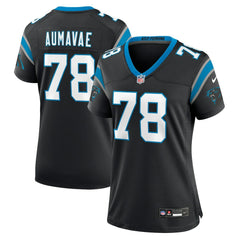 Popo Aumavae Carolina Panthers Women's Team Game Jersey - Black - Nike