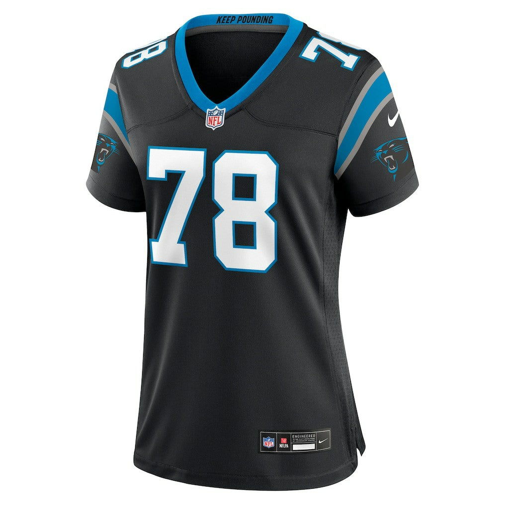 Popo Aumavae Carolina Panthers Women's Team Game Jersey - Black - Nike