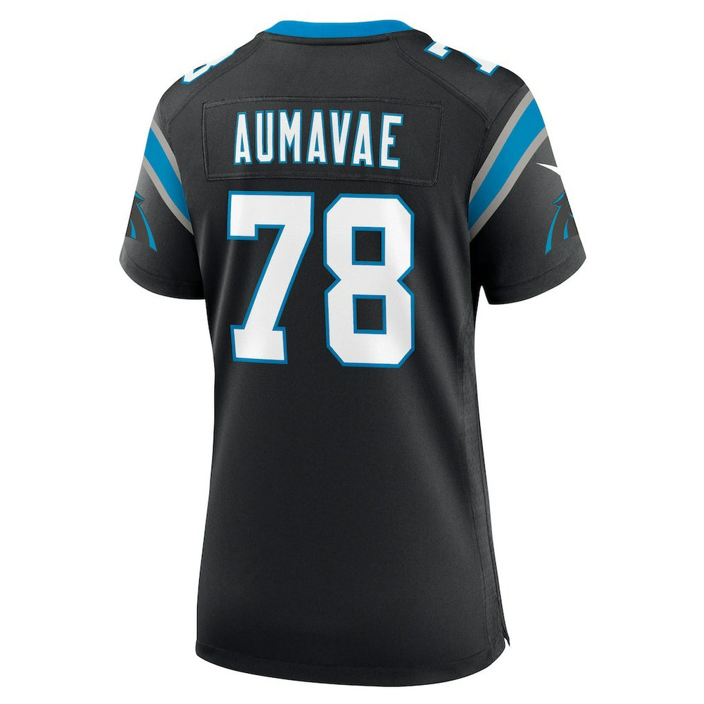 Popo Aumavae Carolina Panthers Women's Team Game Jersey - Black - Nike