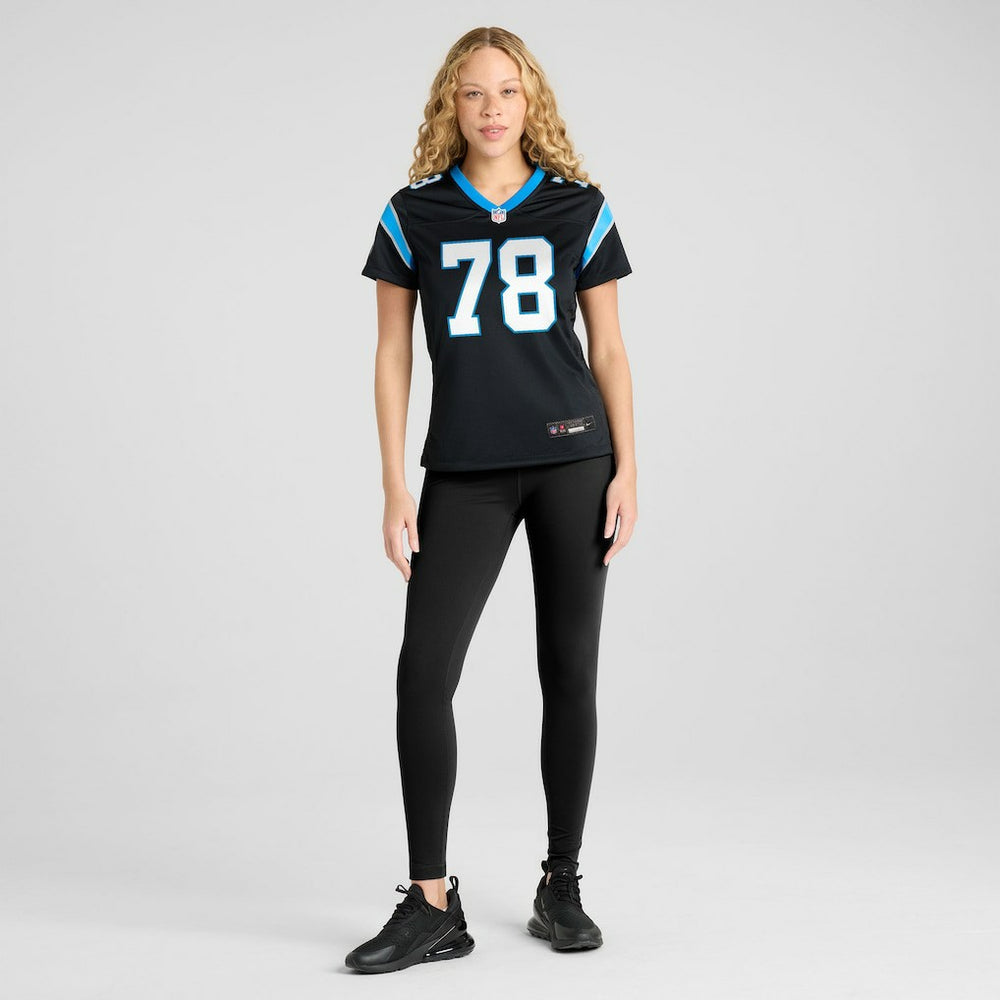 Popo Aumavae Carolina Panthers Women's Team Game Jersey - Black - Nike