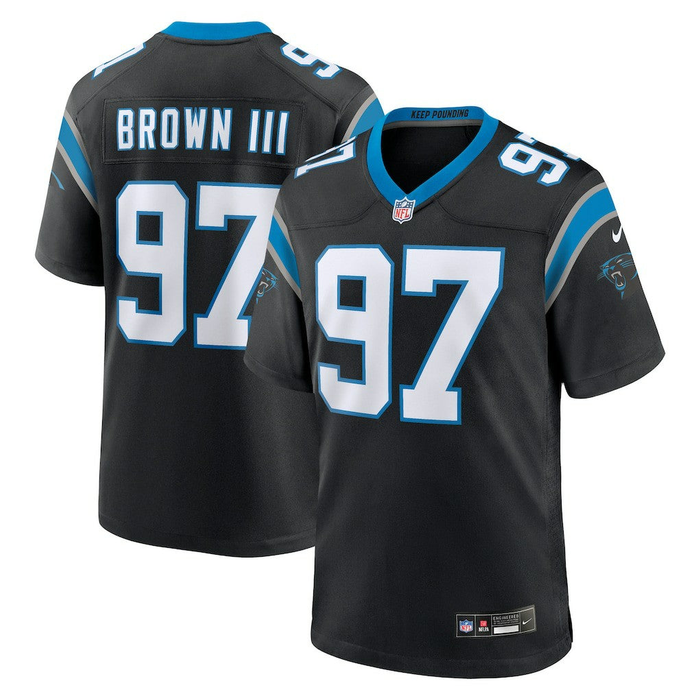 Bobby Brown III Carolina Panthers Team Game Jersey - Black - Nike