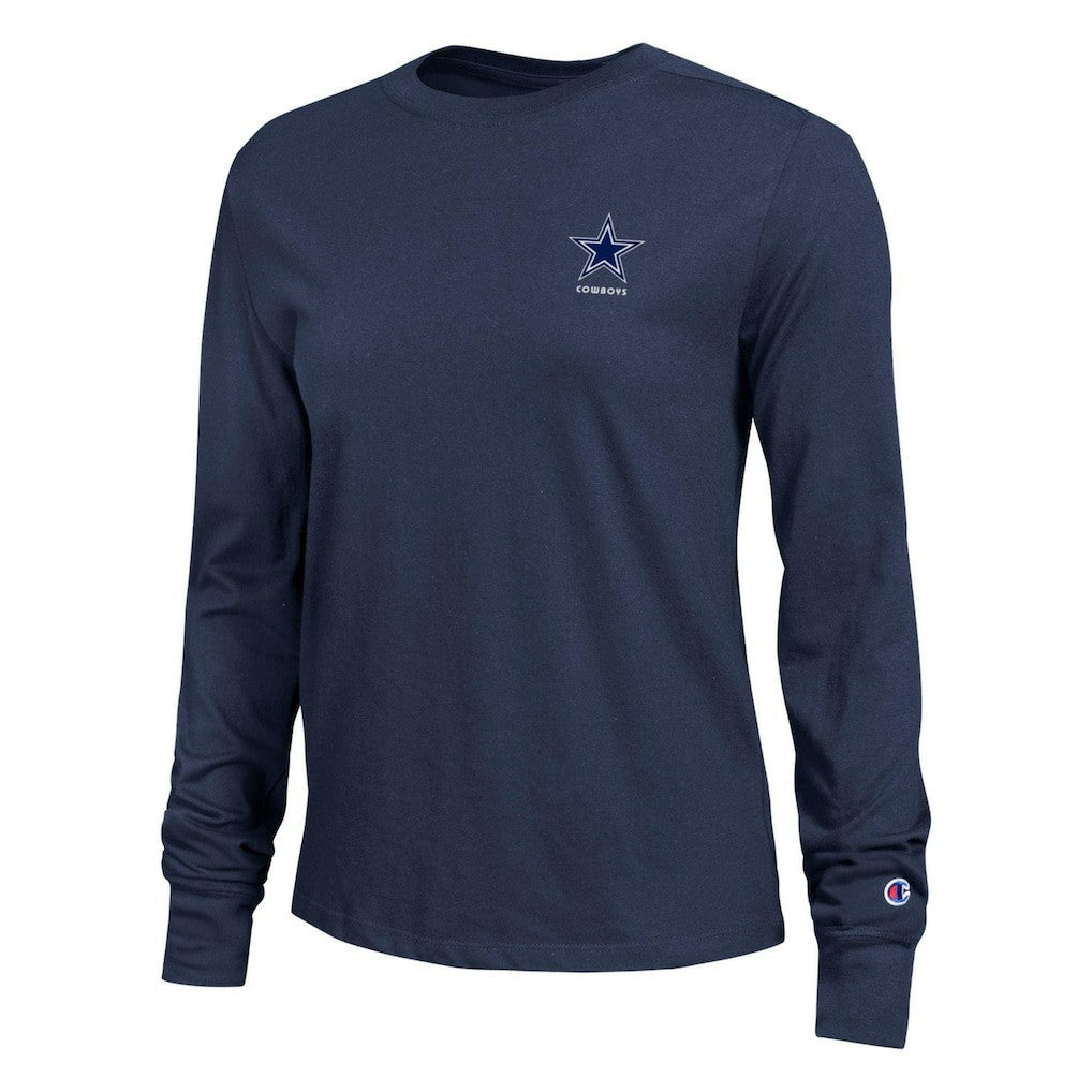 Dallas Cowboys Champion Women's Core Long-Sleeve T-Shirt - Navy - NFL