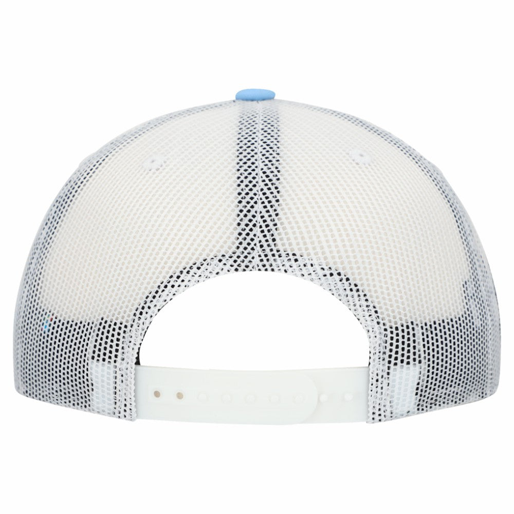 Manchester City Unisex Free Rider Trucker Snapback Hat Light Blue