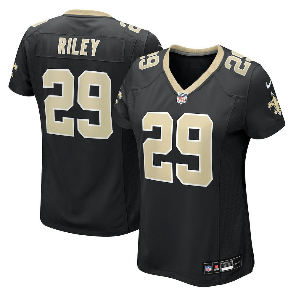 Quincy Riley New Orleans Saints Women's Team Game Jersey - Black - Nike