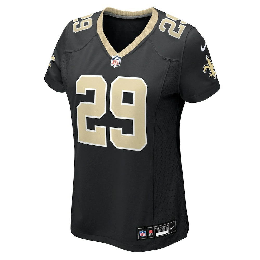 Quincy Riley New Orleans Saints Women's Team Game Jersey - Black - Nike