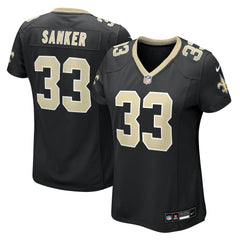 Jonas Sanker New Orleans Saints Women's Team Game Jersey - Black - Nike