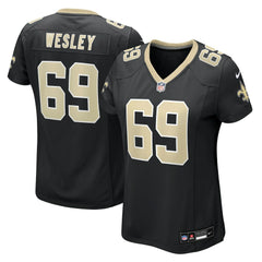 Barry Wesley New Orleans Saints Women's Team Game Jersey - Black - Nike