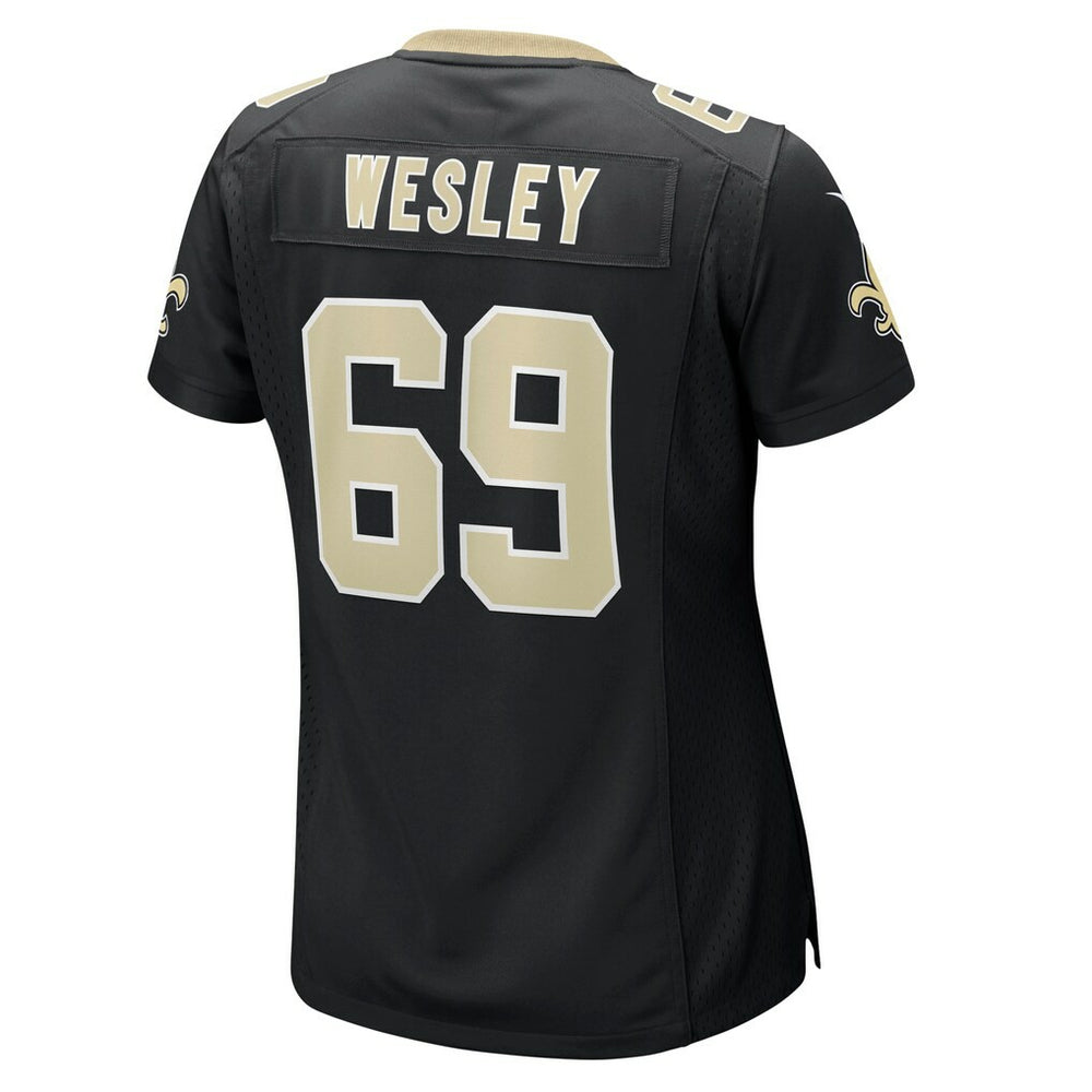 Barry Wesley New Orleans Saints Women's Team Game Jersey - Black - Nike