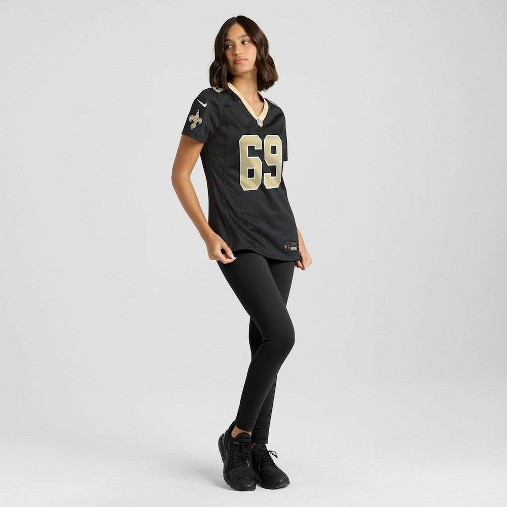 Barry Wesley New Orleans Saints Women's Team Game Jersey - Black - Nike